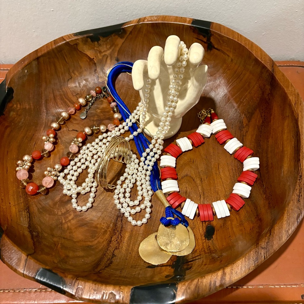 Vintage Jewelry Bundle Lot 80s 90s Chunky Pearls Unique Trendy Spring Summer